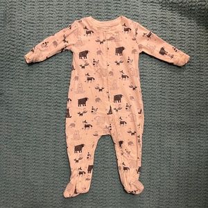 Gap Organic Cotton Footie Pajamas with ZIpper